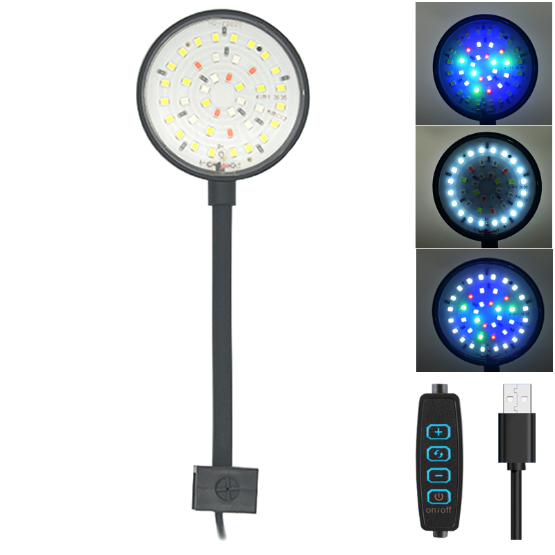 Aquarium Fish Light Lamp - USB Akvaryum LED Lamba Balık Tankı