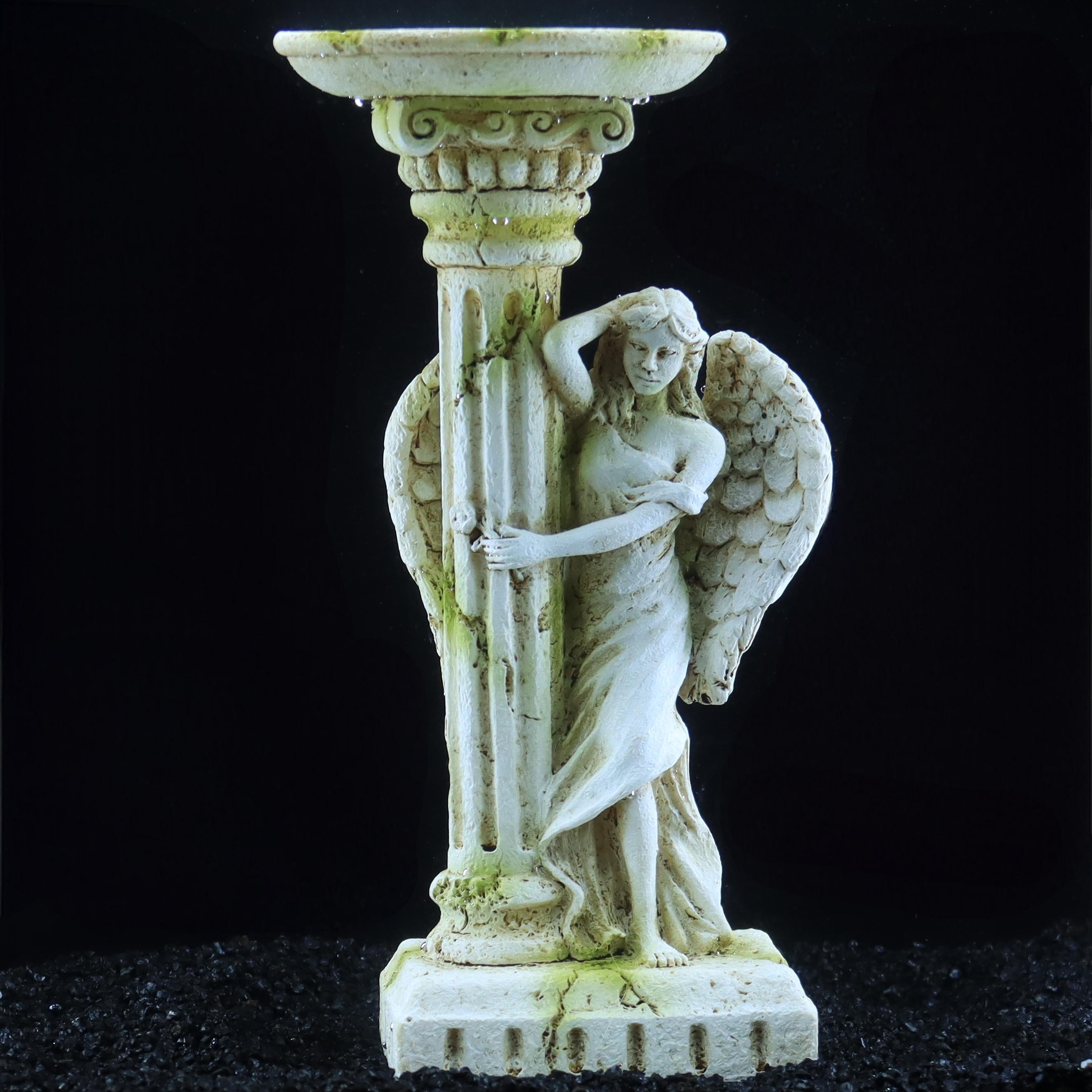Aquarium Fish Angel - Roma meleği, vintage romantik reçine dekorasyonu,