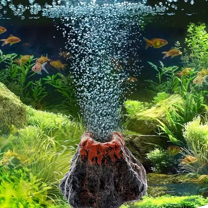 Aquarium Fish Games - Akvaryumlar için Volkanik Kabarcık Taşı, Pil