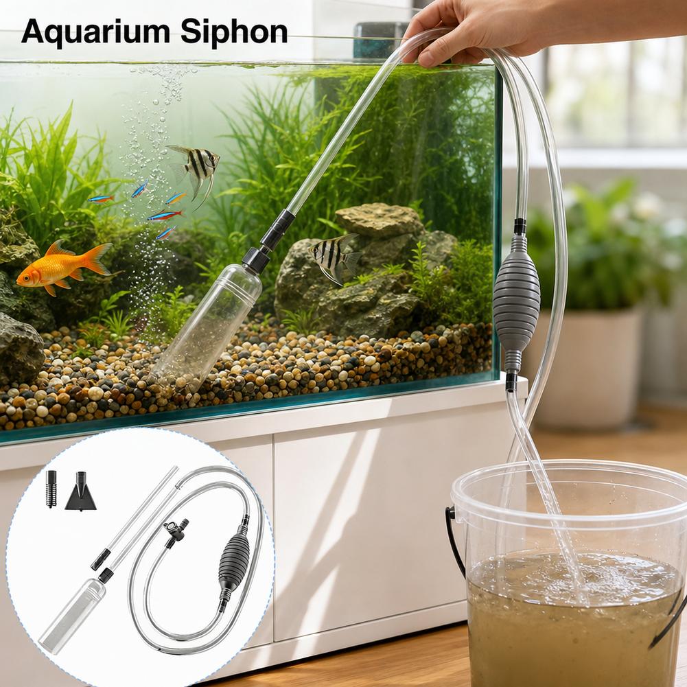 Aquarium Fish Maintenance - Manuel Akvaryum Sifonu Balık Tankı Su