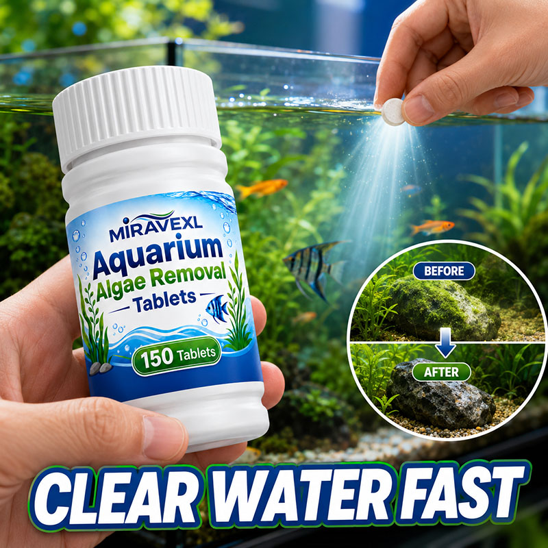 Aquarium Fish Freshwater - MIRAVEXL 150 Akvaryum Yosun Giderici Tabletler,