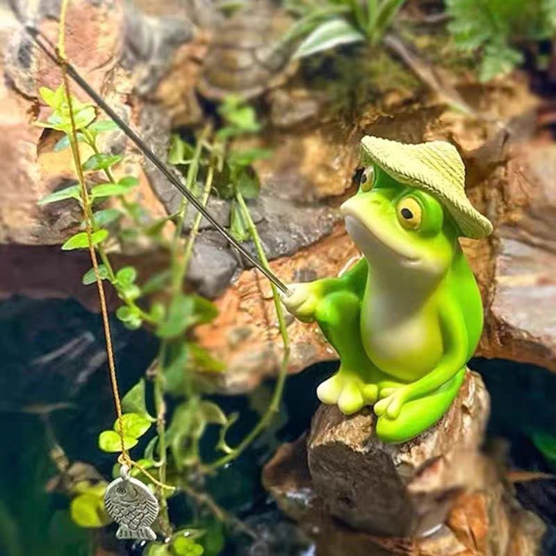 Karikatür Reçine Kurbağa Figür - Aquarium Fish Gallery incelemesi ve fiyatı