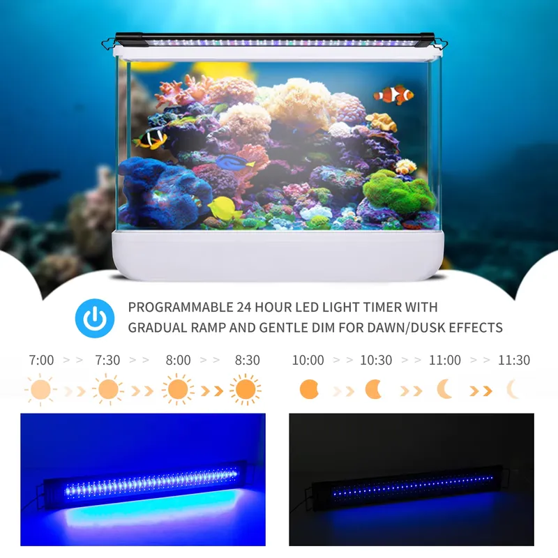 75cm Akvaryumlar İçin LED Prog - Aquarium Fish Light Lamp incelemesi ve fiyatı