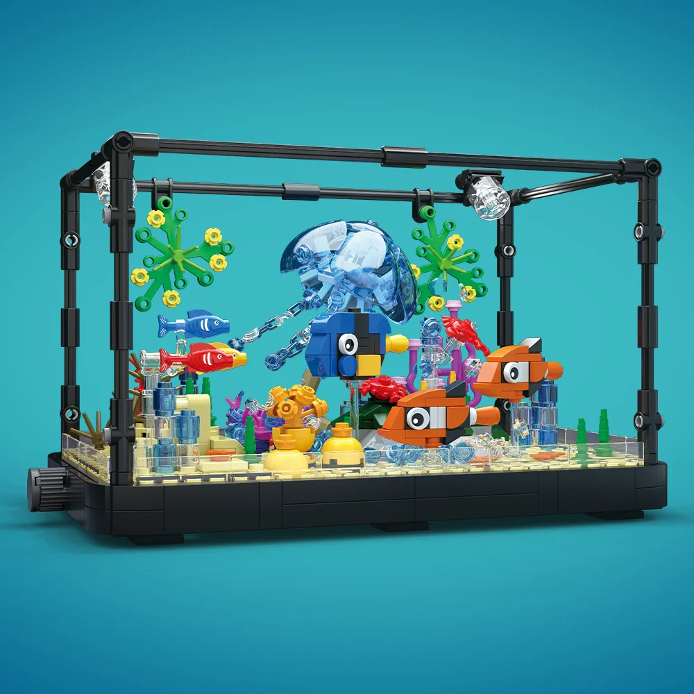 Işıklı Balık Tankı Yapım Blokl - Aquarium Fish Gallery incelemesi ve fiyatı