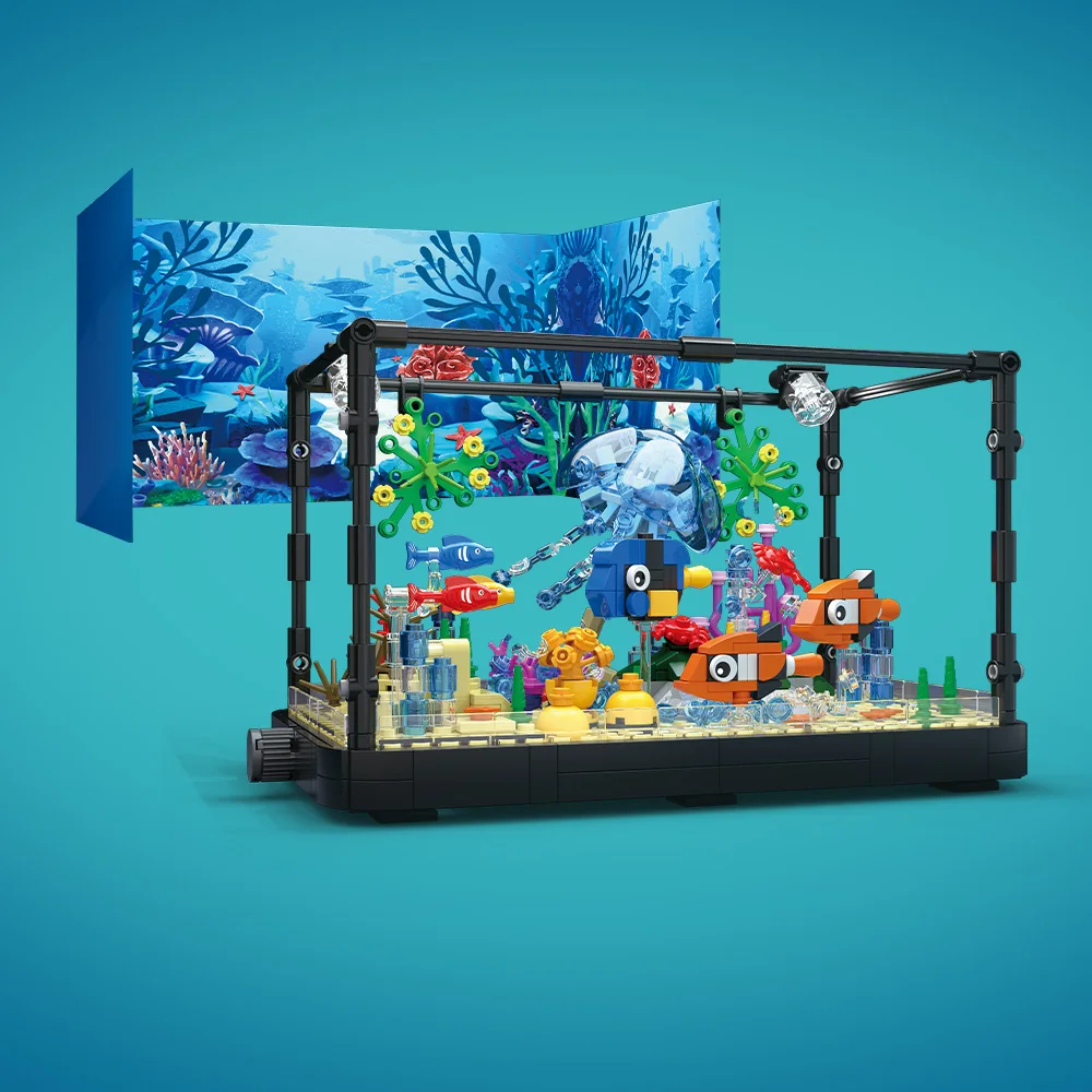 Işıklı Balık Tankı Yapım Blokl - Aquarium Fish Gallery incelemesi ve fiyatı
